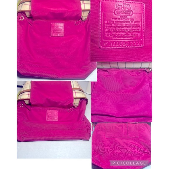 GREAT GIFT!! RARE Coach 3 piece Tote, cosmetic bag, change purse set PRICE FIRM - Picture 11 of 16